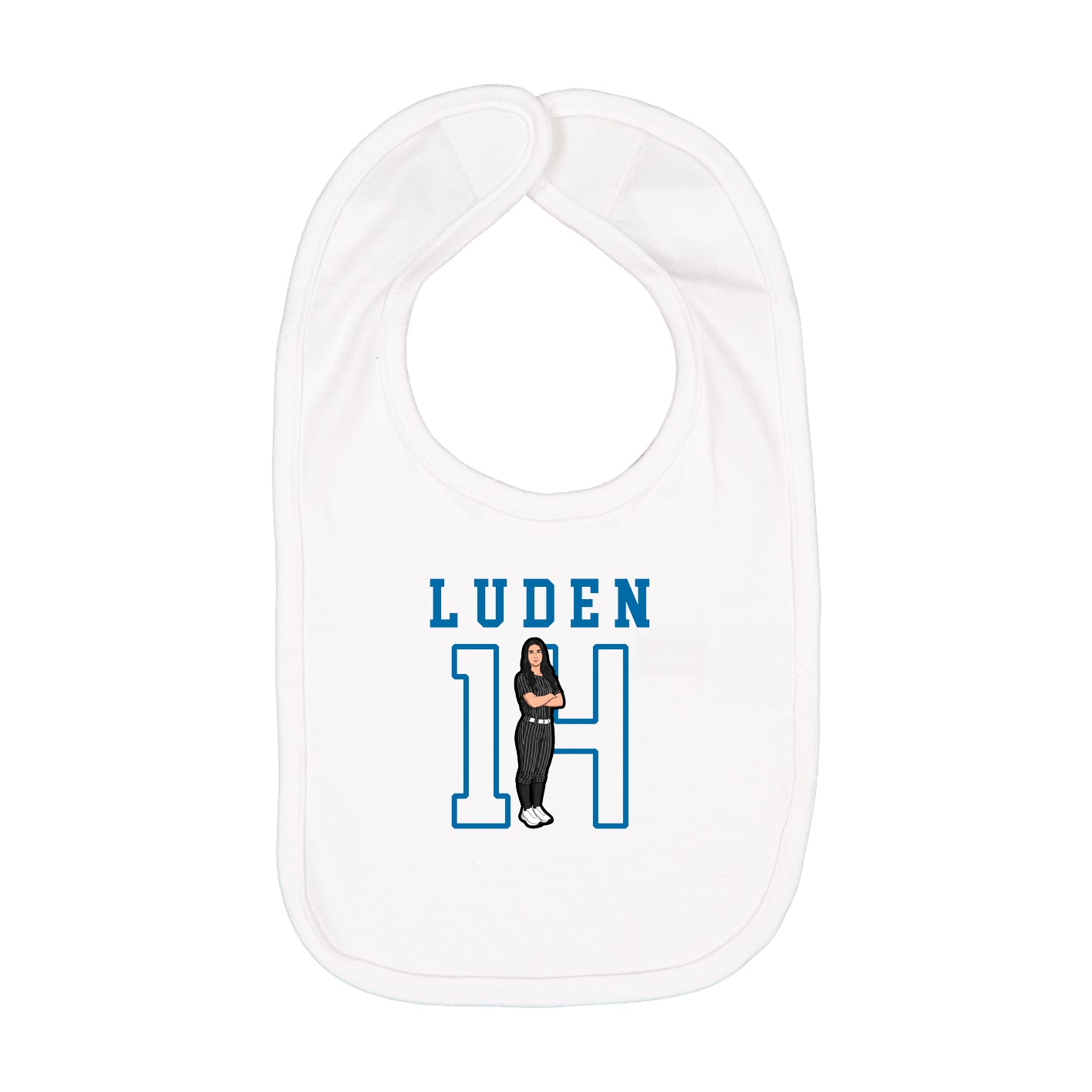 Infant Bib — Shirsey in White