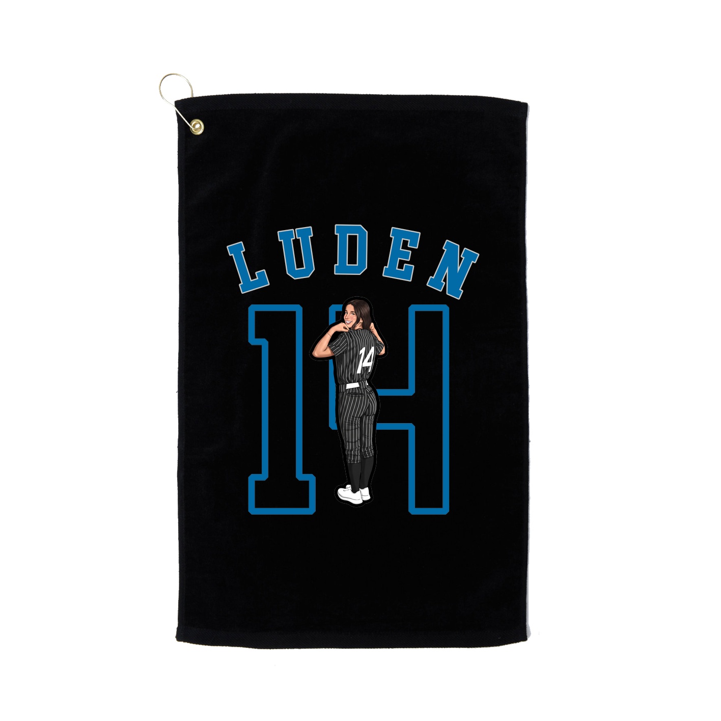 Golf Towel — Shirsey Arch in Black