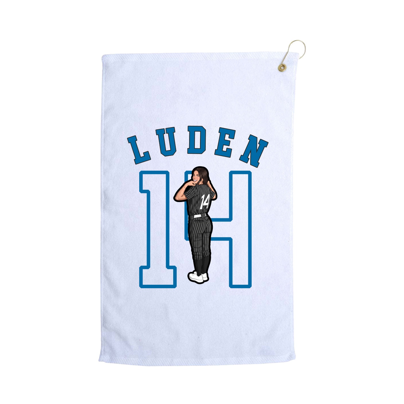 Golf Towel — Shirsey Arch in White