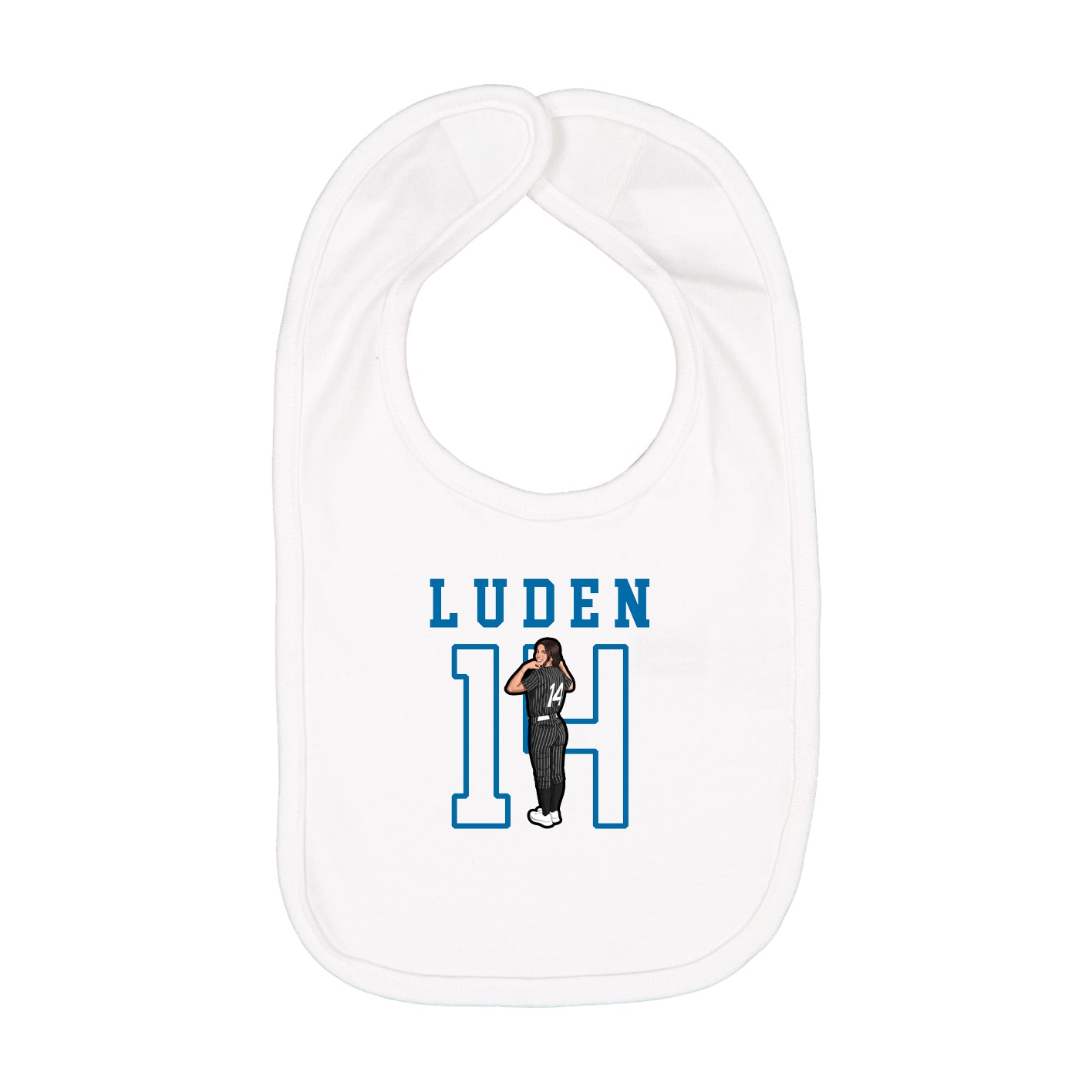Infant Bib — Shirsey in White