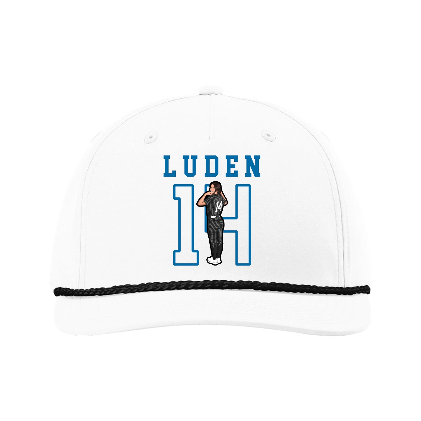 Five-Panel Classic Rope Cap — Shirsey in White
