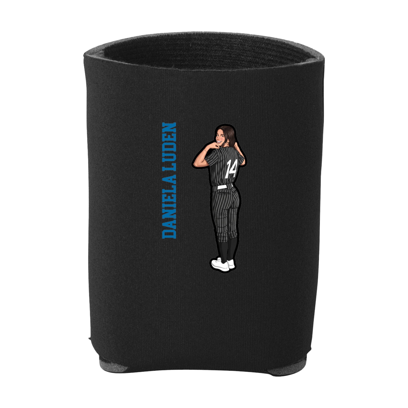 Can Holder — Name Vertical in Black