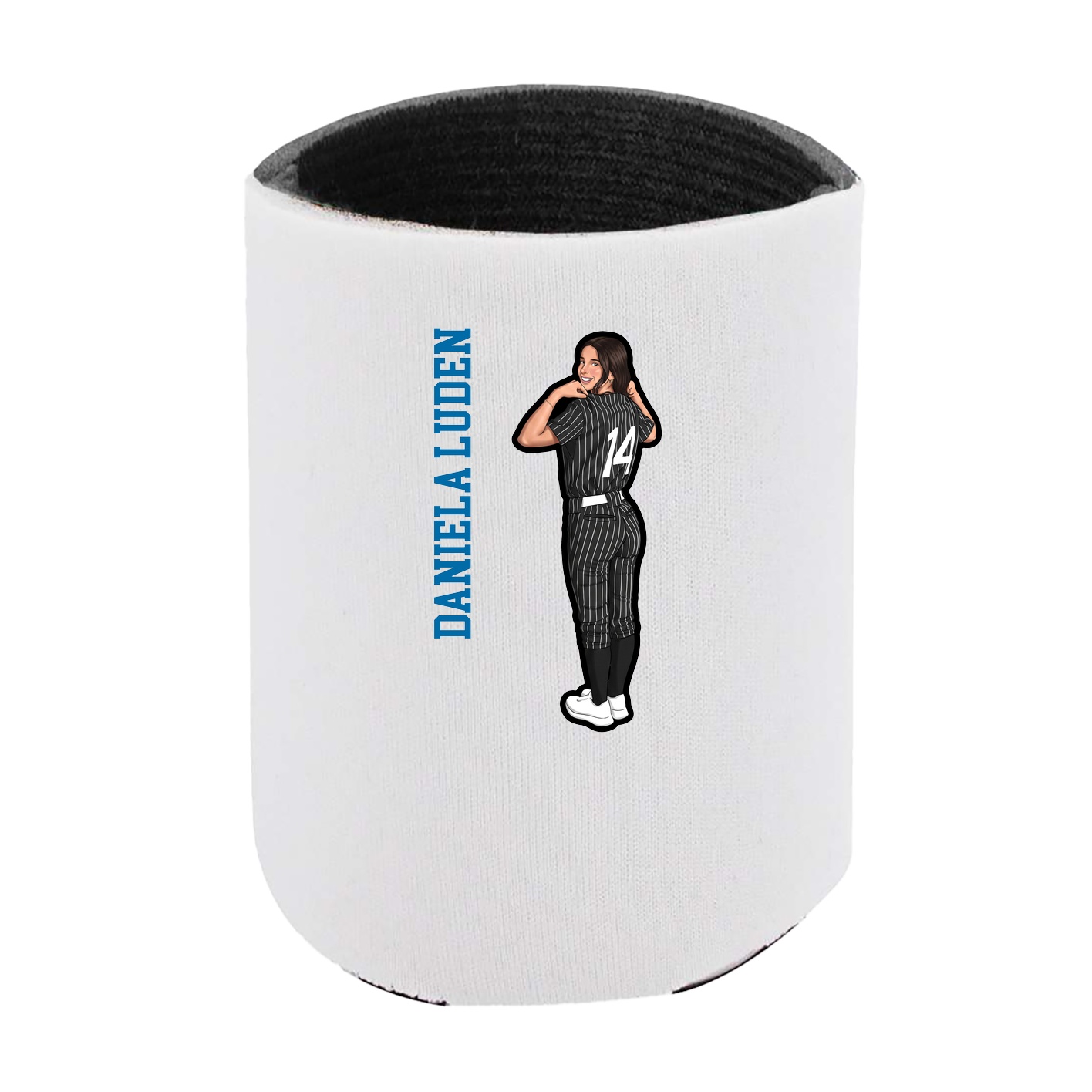 Can Holder — Name Vertical in White