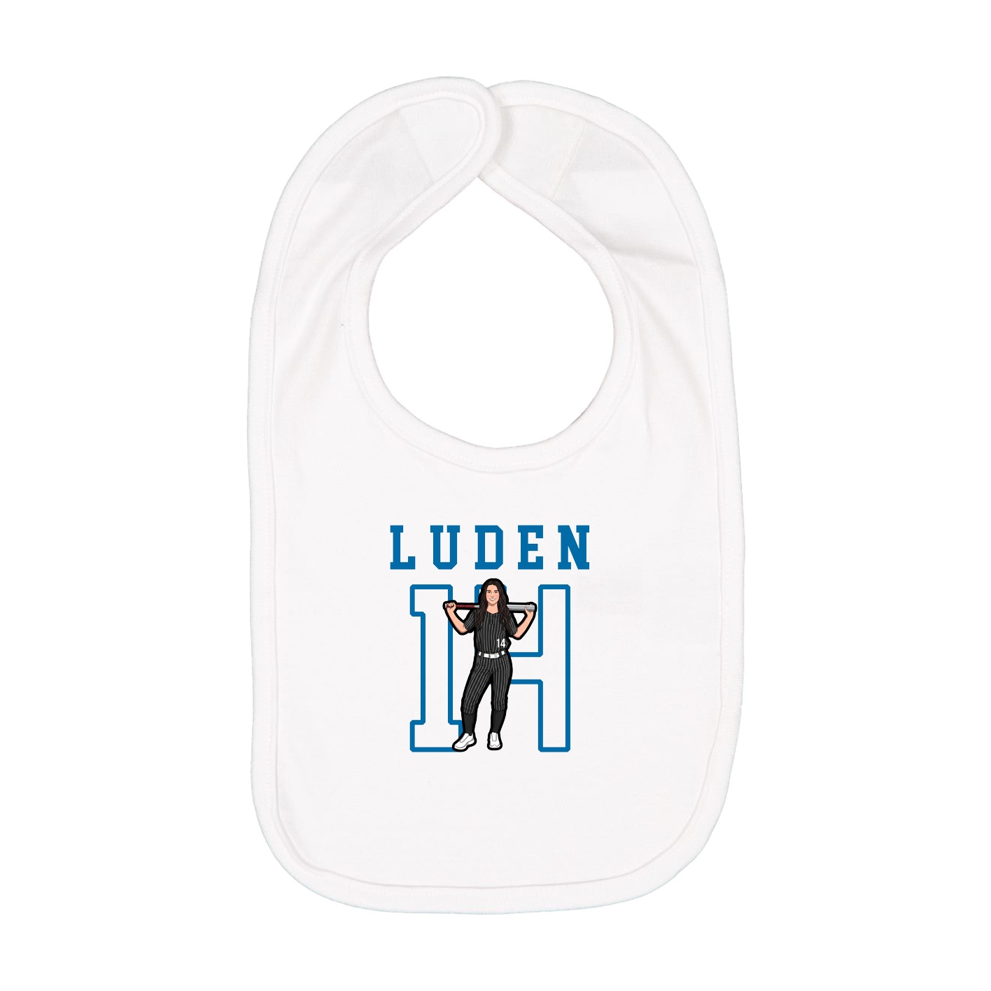 Infant Bib — Shirsey in White