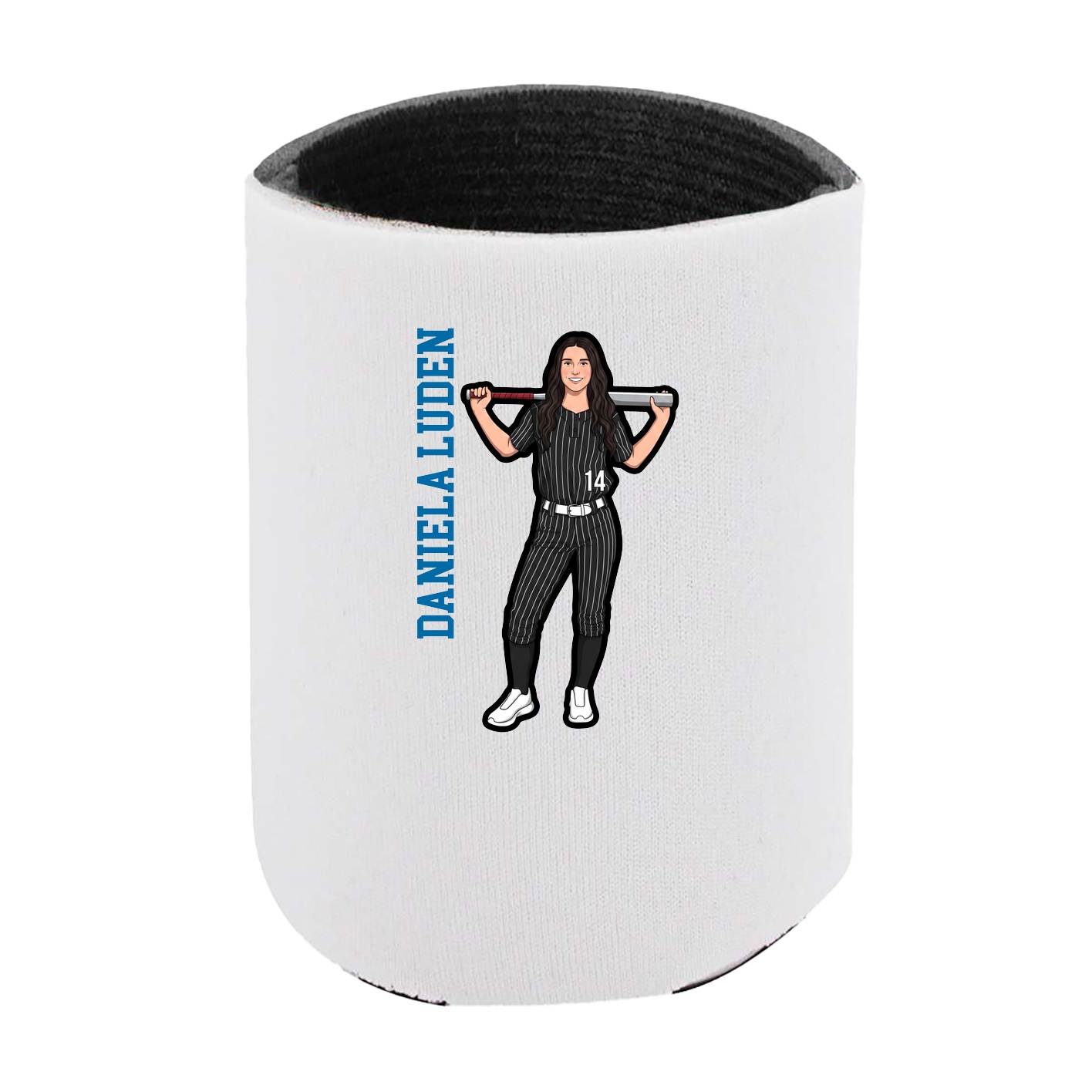 Can Holder — Name Vertical in White