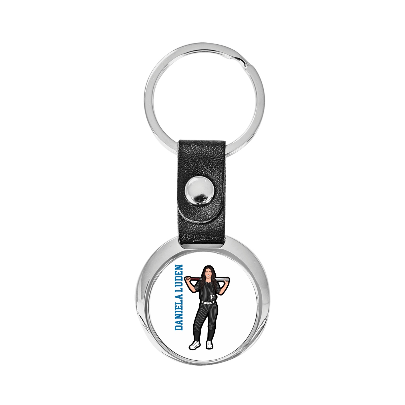 Key Chain — Name Vertical in Classic