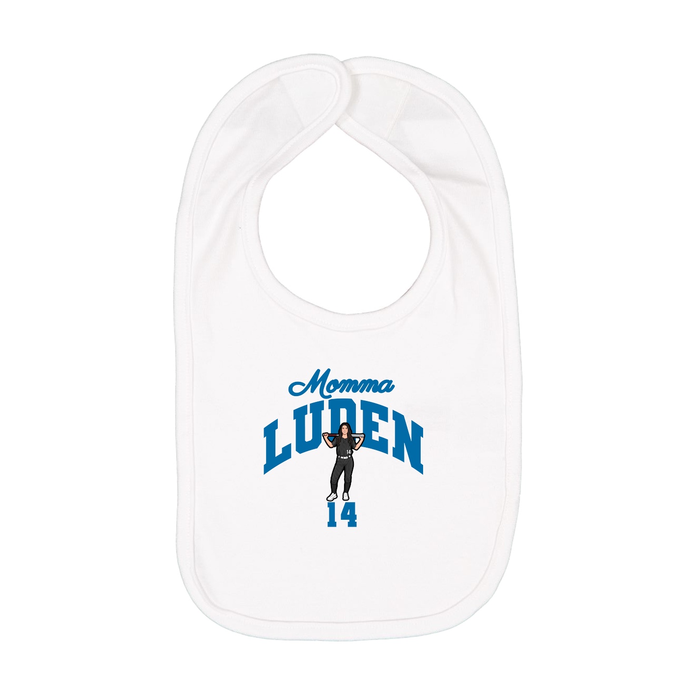 Infant Bib — Mothers Day Arch in White