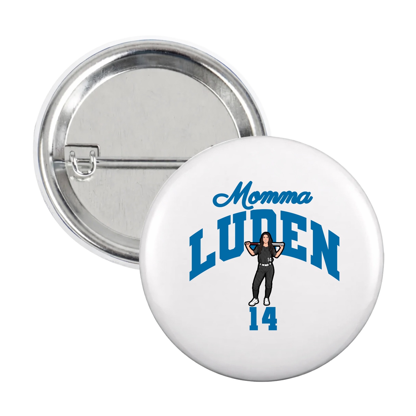 Game Day Button — Mothers Day Arch in White