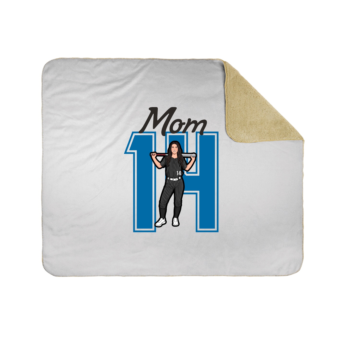 Throw Blanket — Mothers Day Shirsey in White