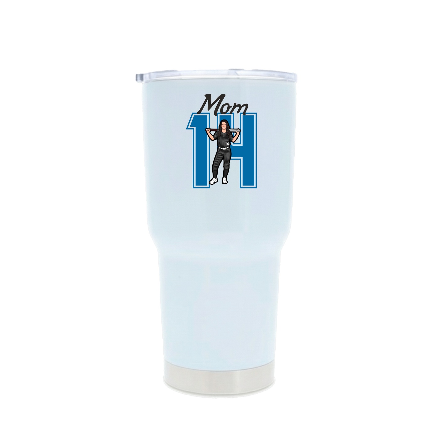 30oz Stainless Steel Tumbler — Mothers Day Shirsey in White