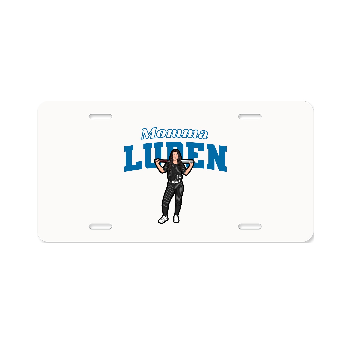 License Plate — Mothers Day Block in Classic