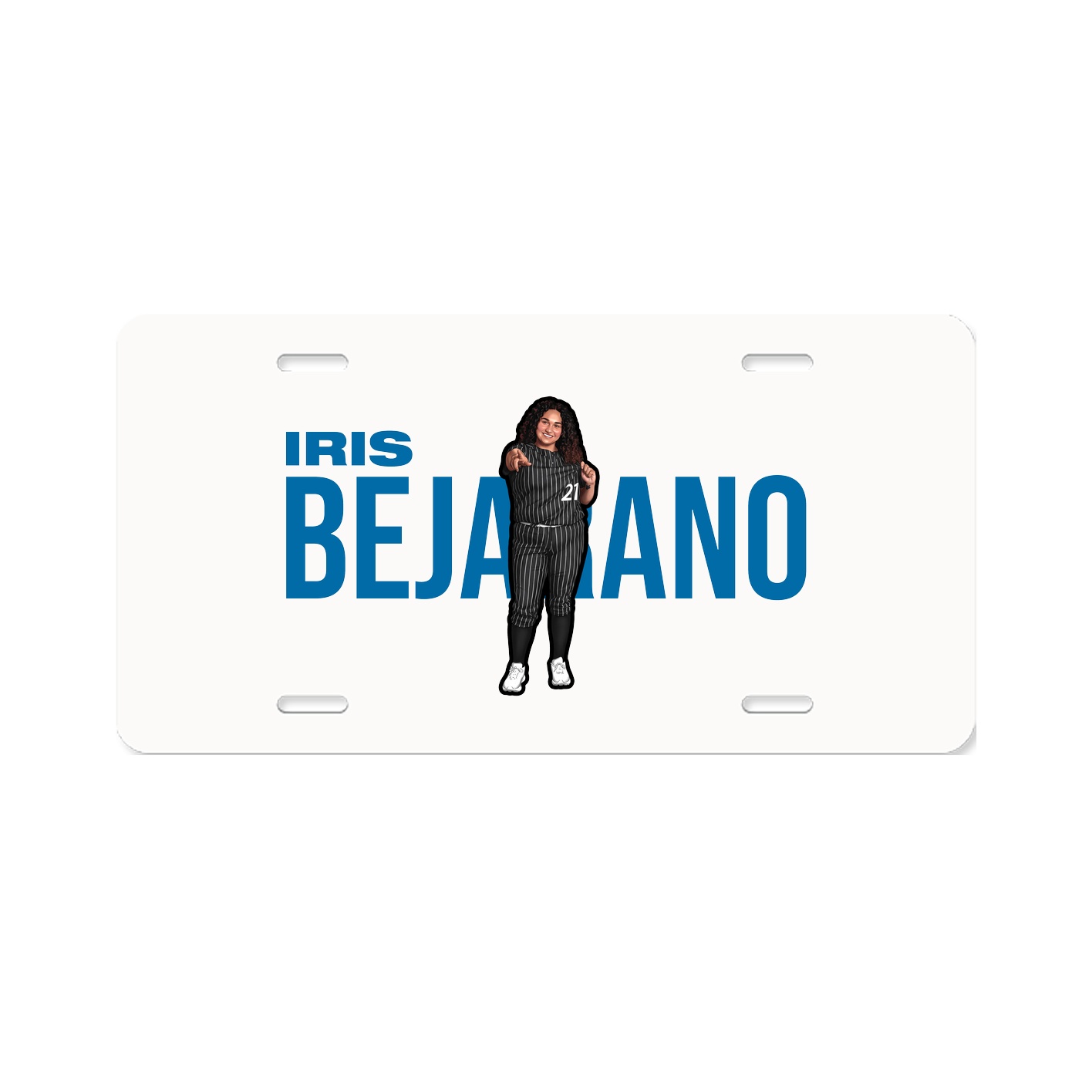 License Plate — Player Name in Classic