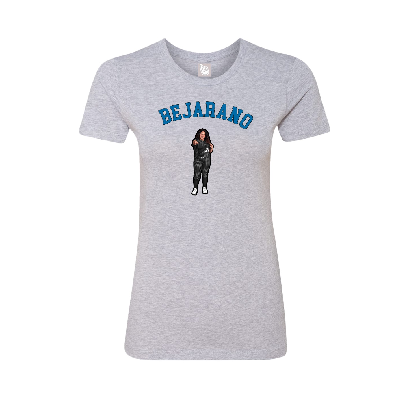 Fitted Women's Tee — Shirsey Arch in Grey