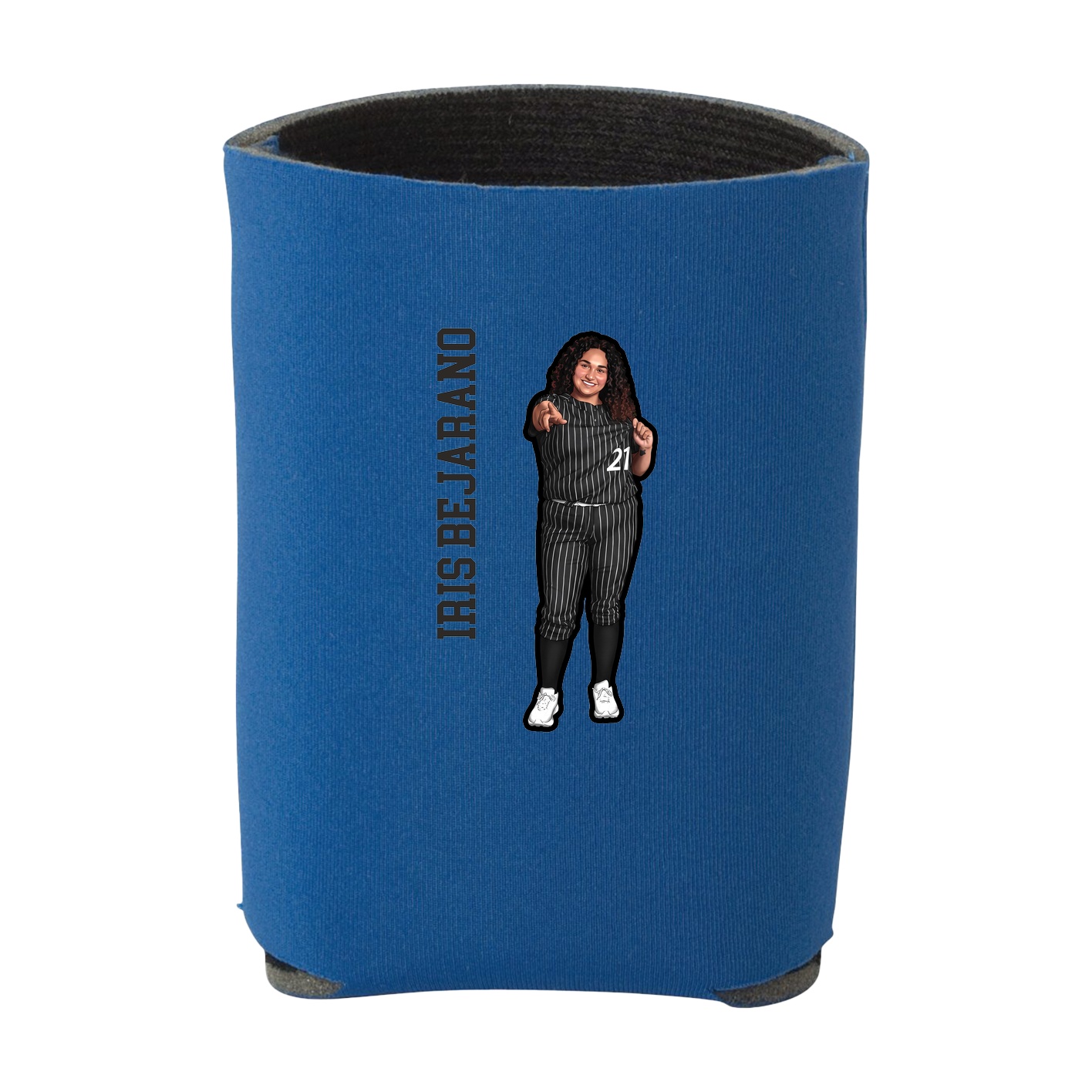 Can Holder — Name Vertical in Royal