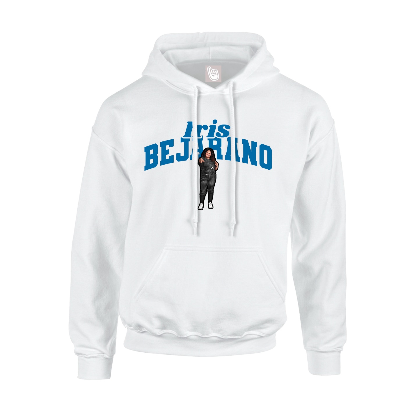 Hoodie — Signature Arch in White