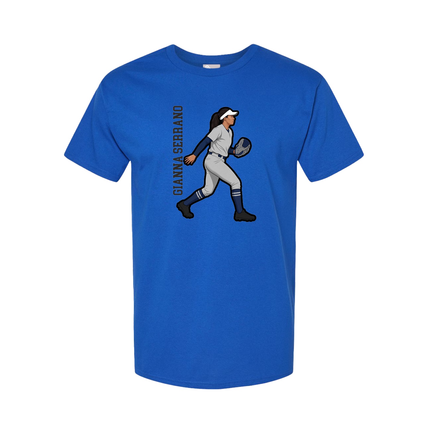 Tee — Name Vertical in Royal
