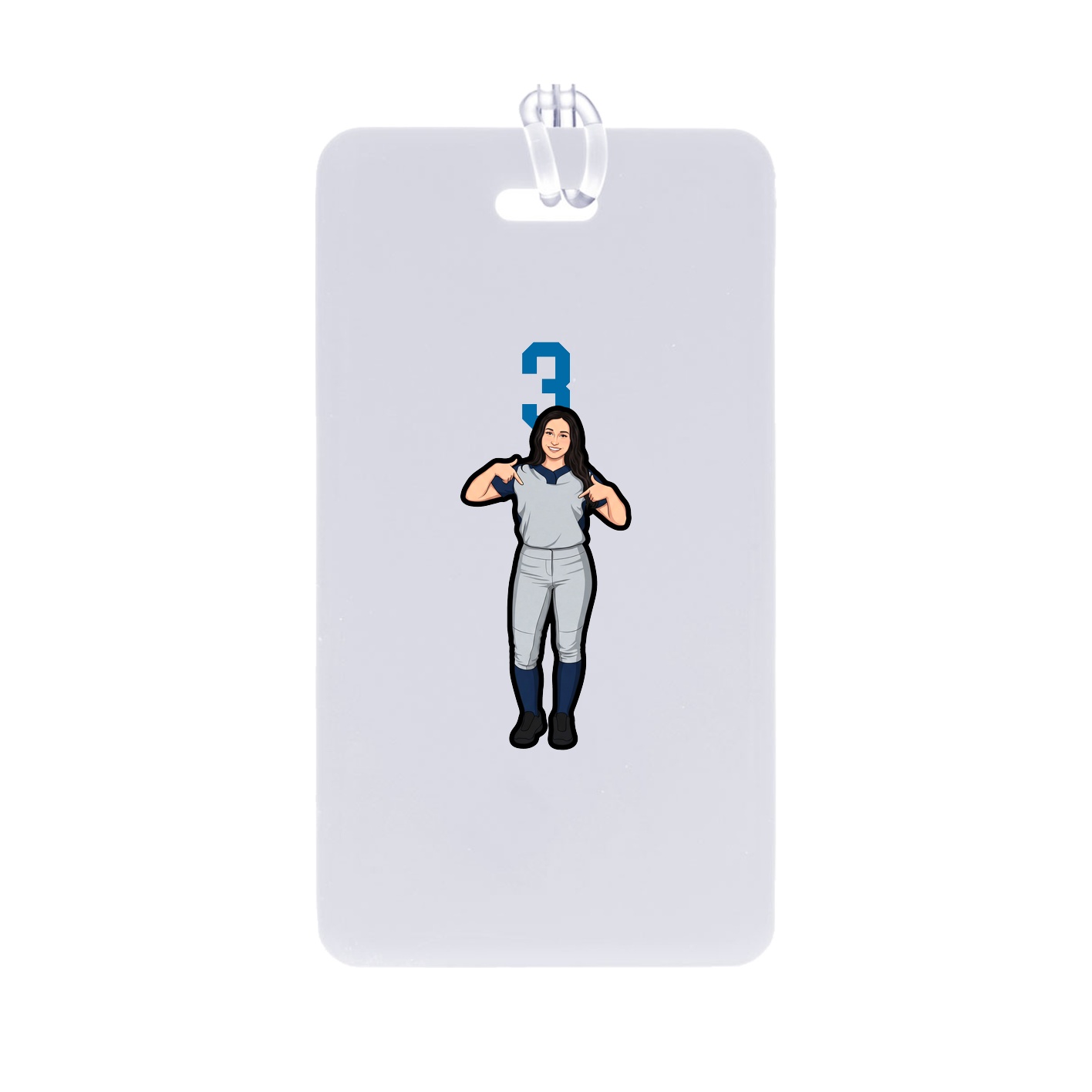 Bag Tag — Number Top in Classic