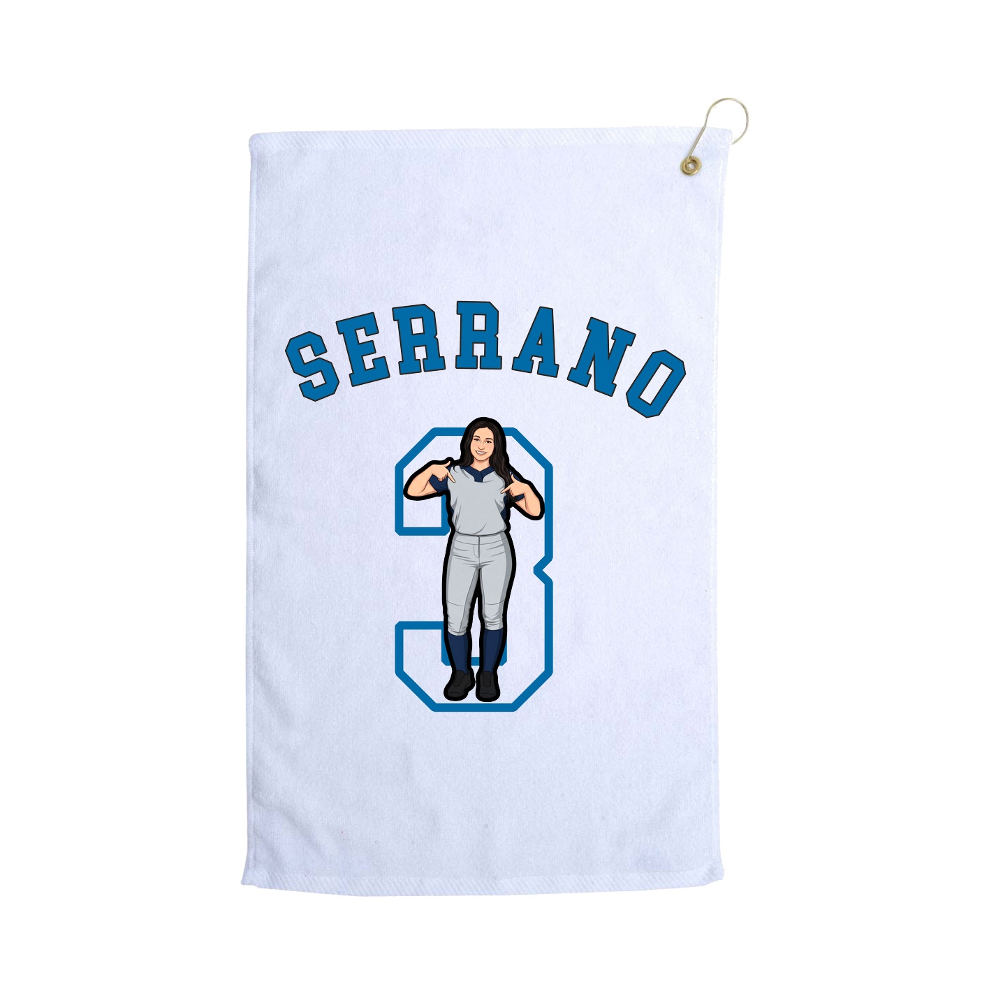 Golf Towel — Shirsey Arch in White