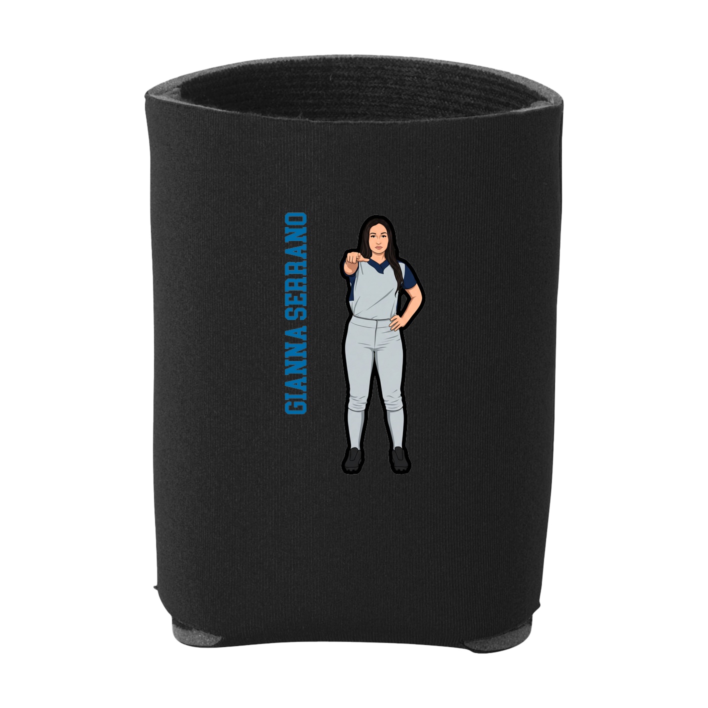 Can Holder — Name Vertical in Black