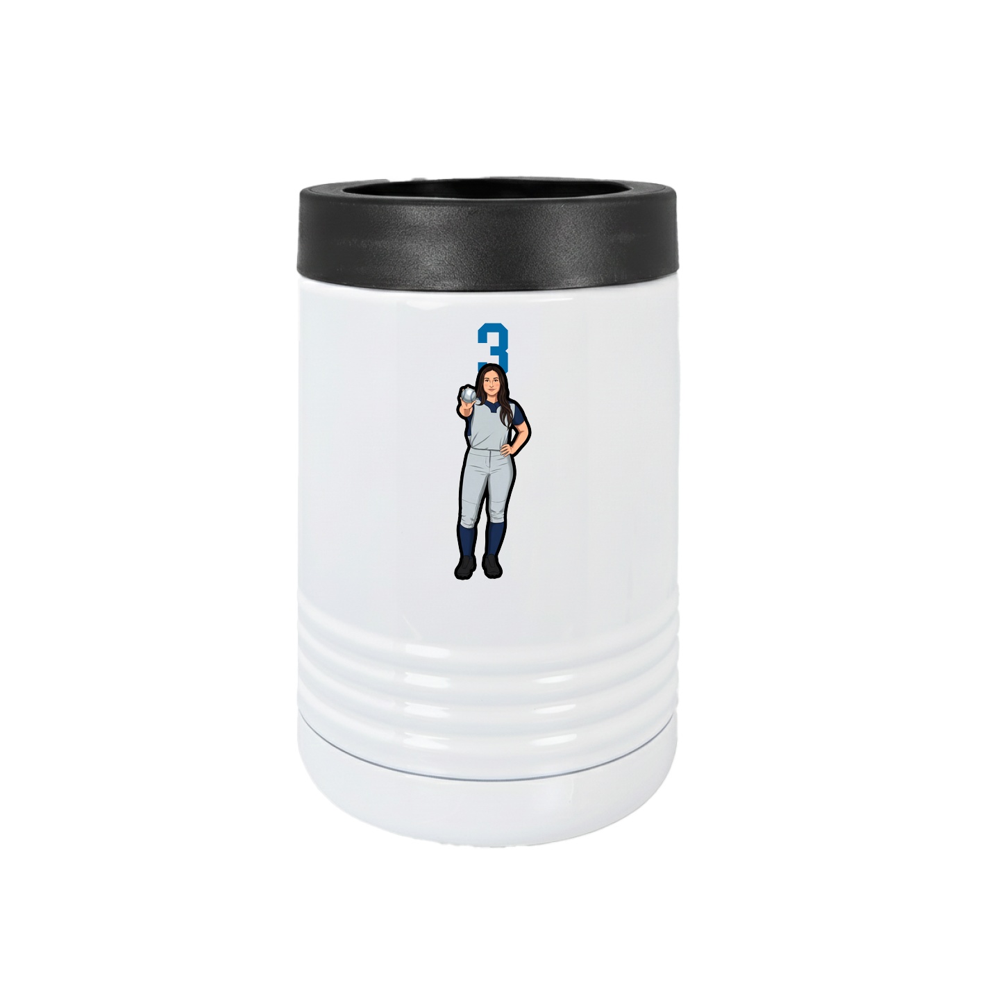 Beverage Holder — Number Top in White