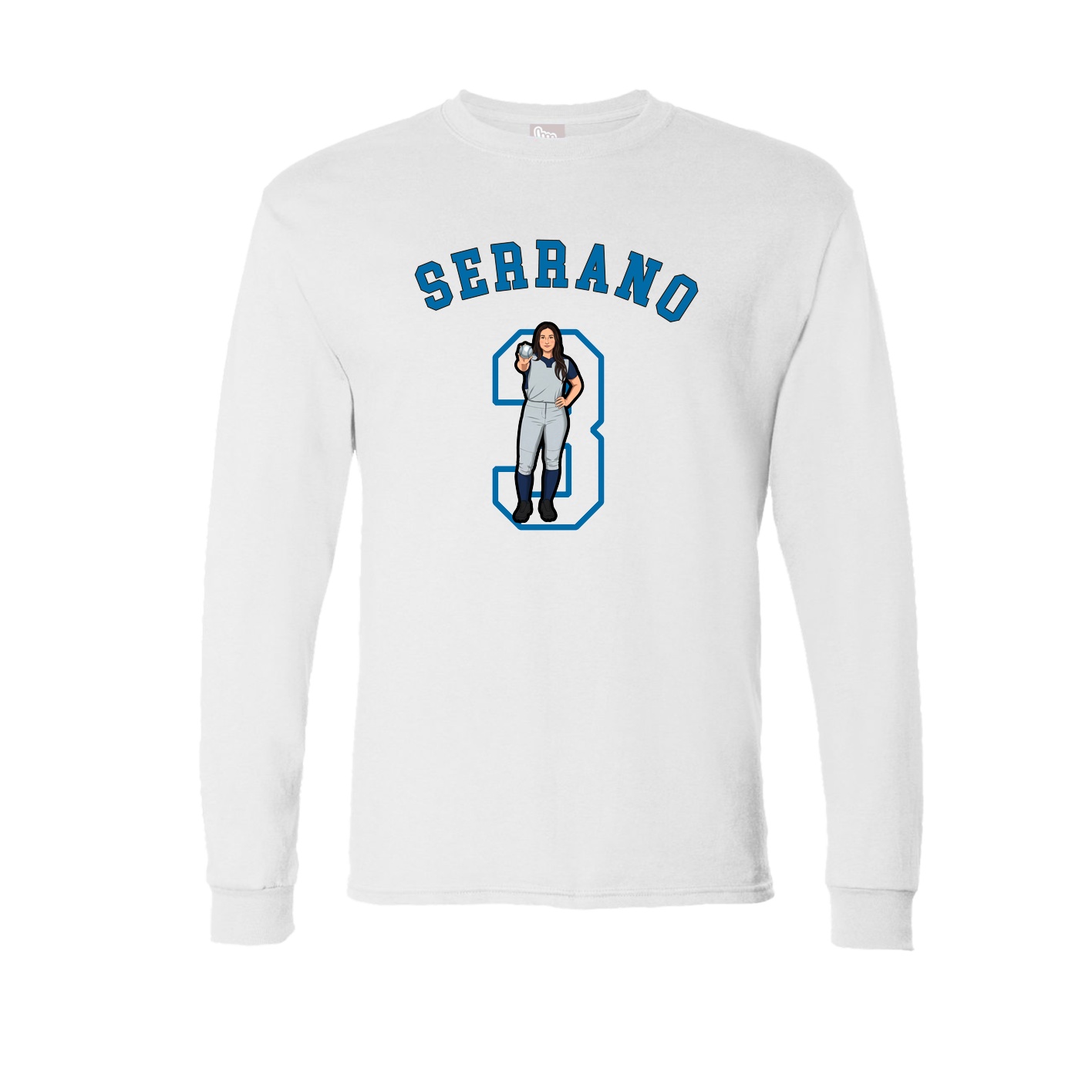 Long Sleeve Tee — Shirsey Arch in White