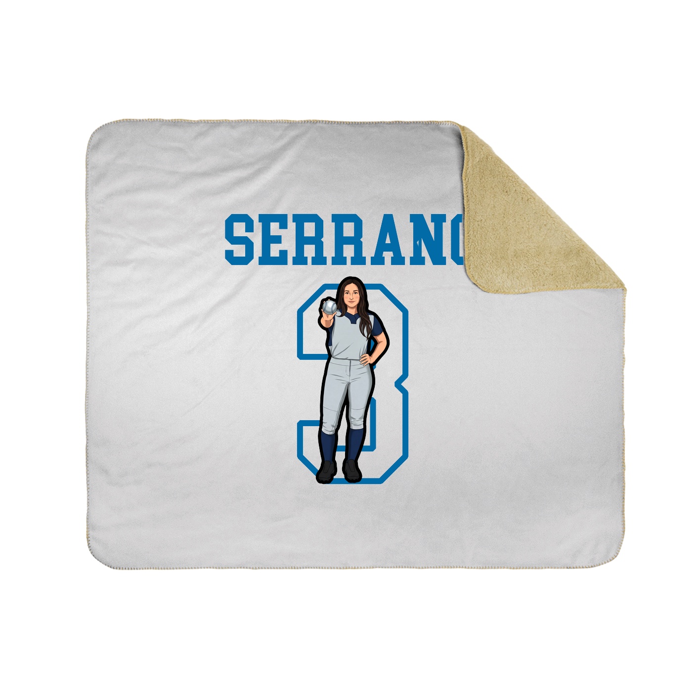 Throw Blanket — Shirsey in White