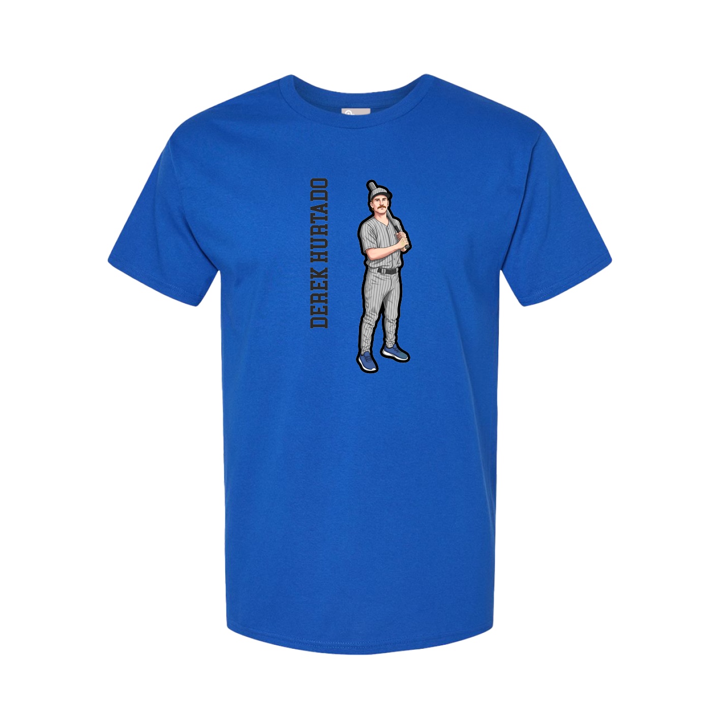 Youth Tee — Name Vertical in Royal