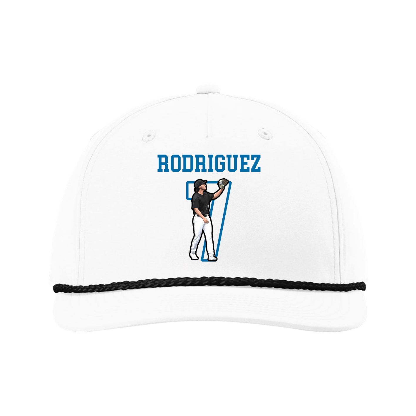 Five-Panel Classic Rope Cap — Shirsey in White
