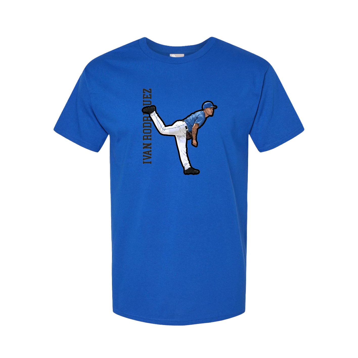 Tee — Name Vertical in Royal