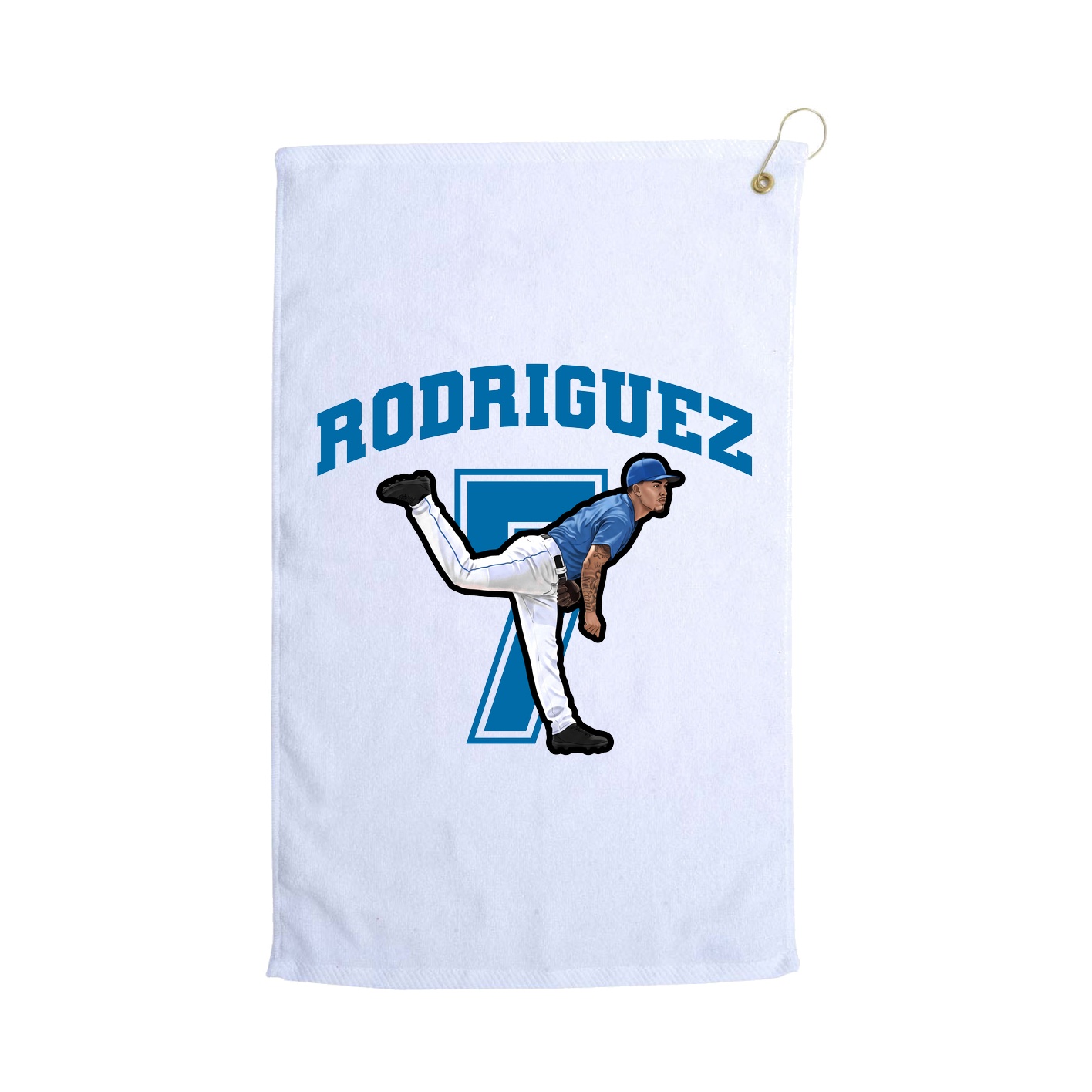 Golf Towel — Number in White