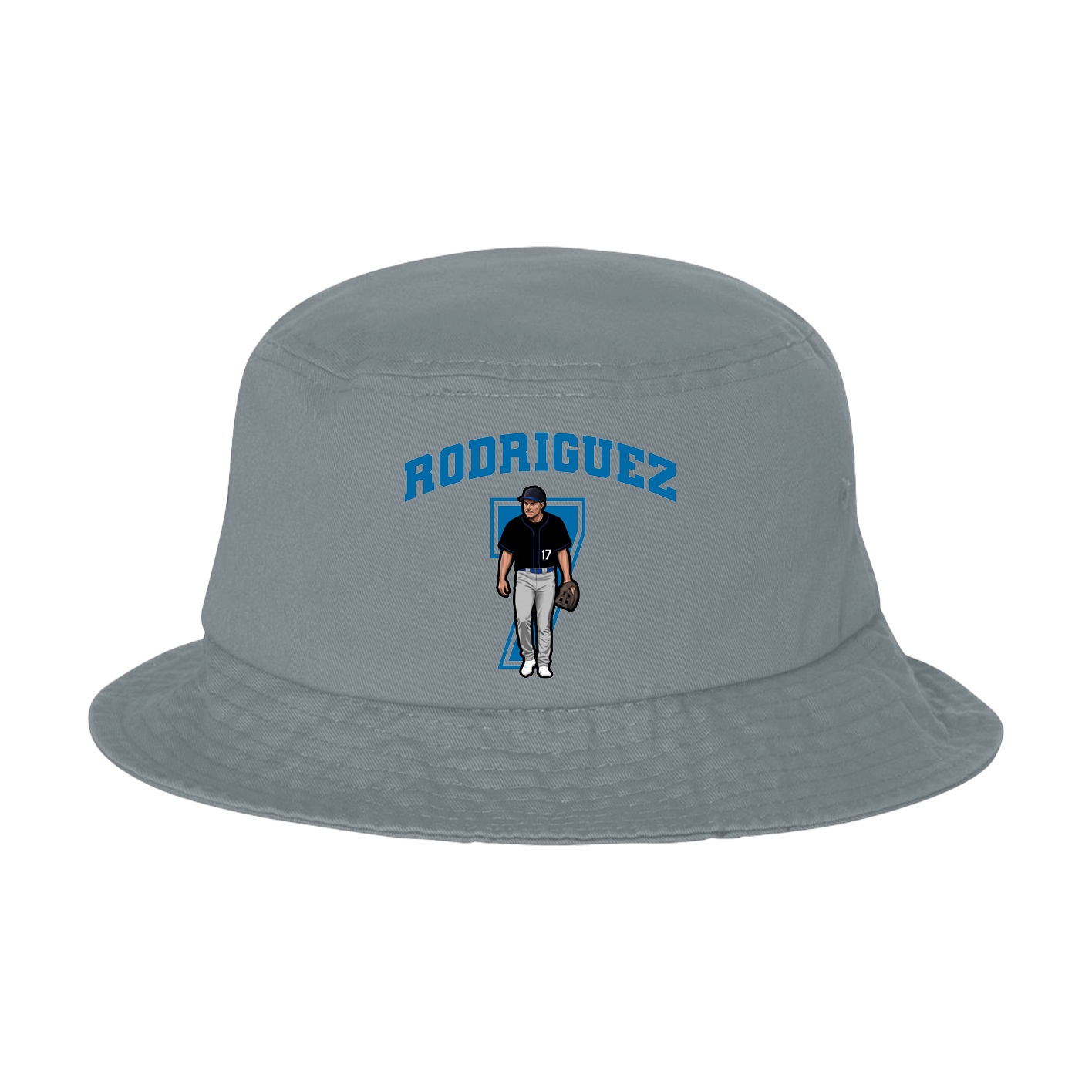 Bucket Cap — Number in Grey