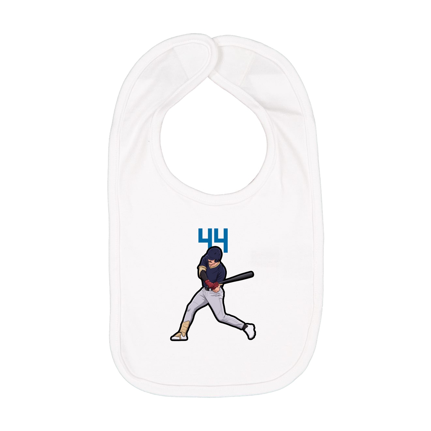 Infant Bib — Number Top in White