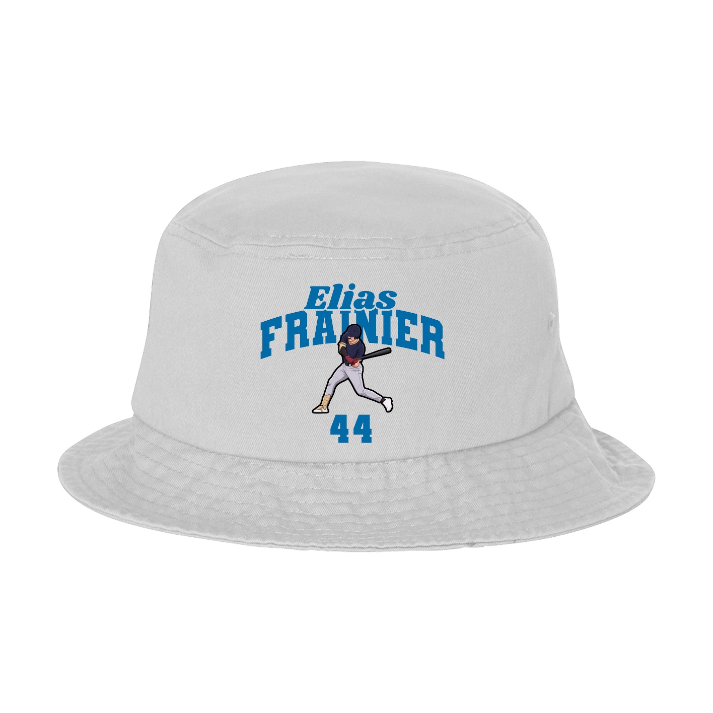 Bucket Cap — Signature Arch in White