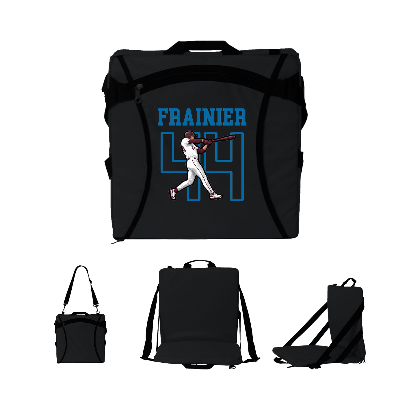 Folding Stadium Seat — Shirsey in Black