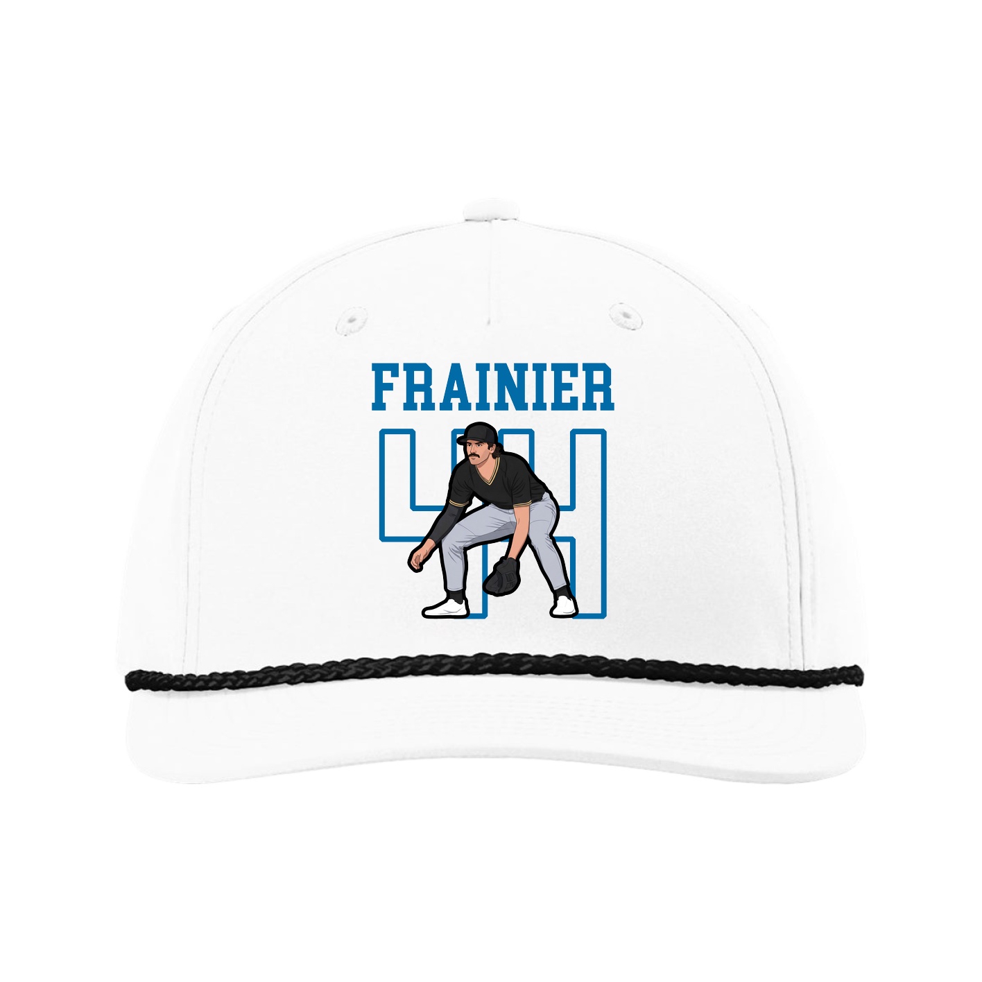 Five-Panel Classic Rope Cap — Shirsey in White