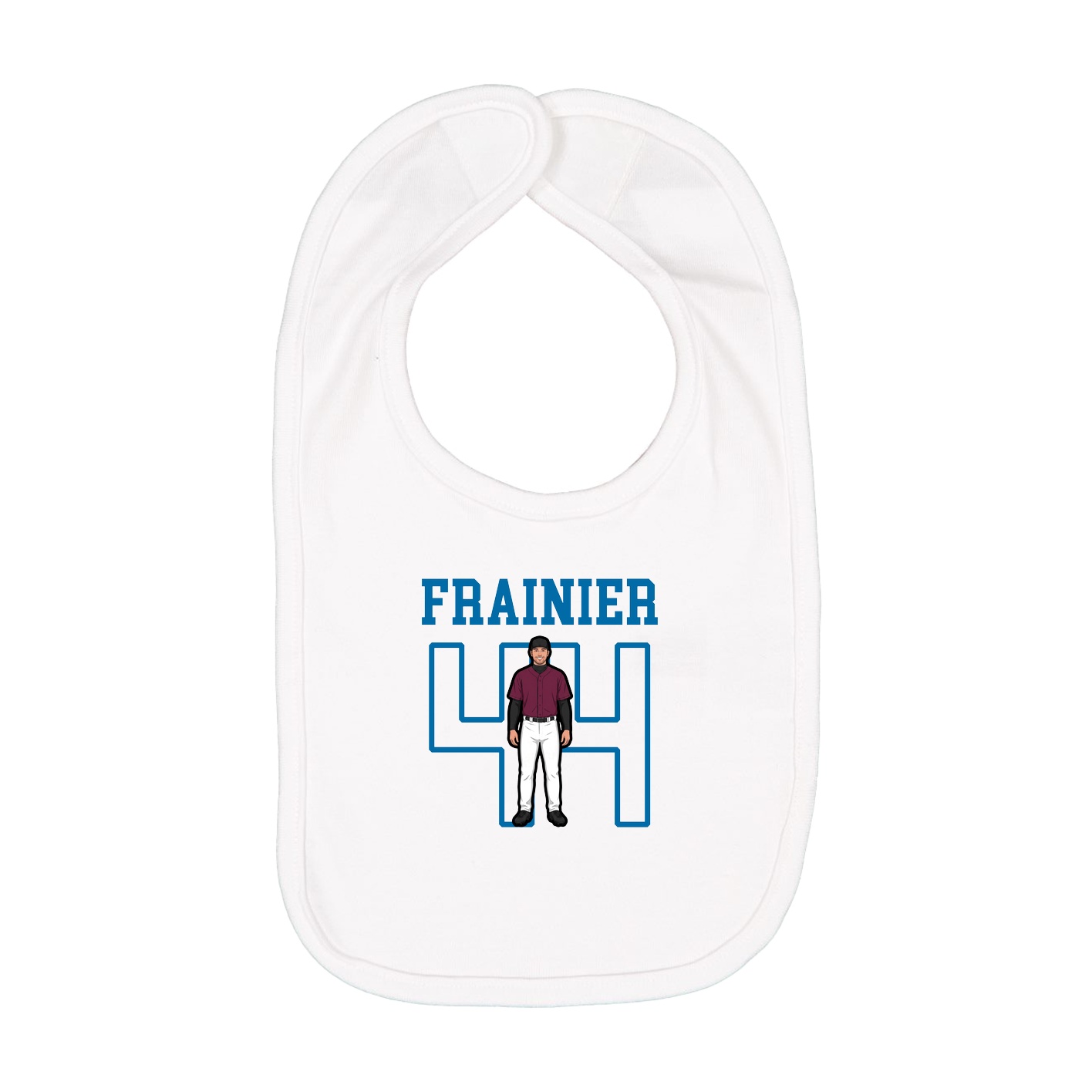 Infant Bib — Shirsey in White