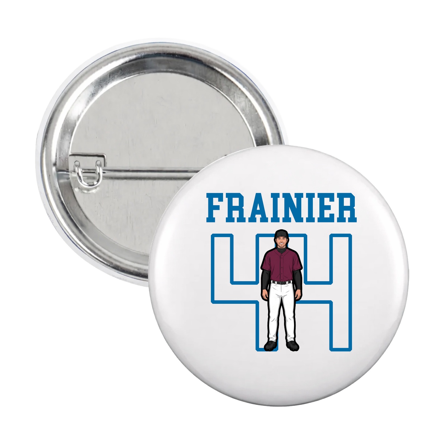 Game Day Button — Shirsey in White