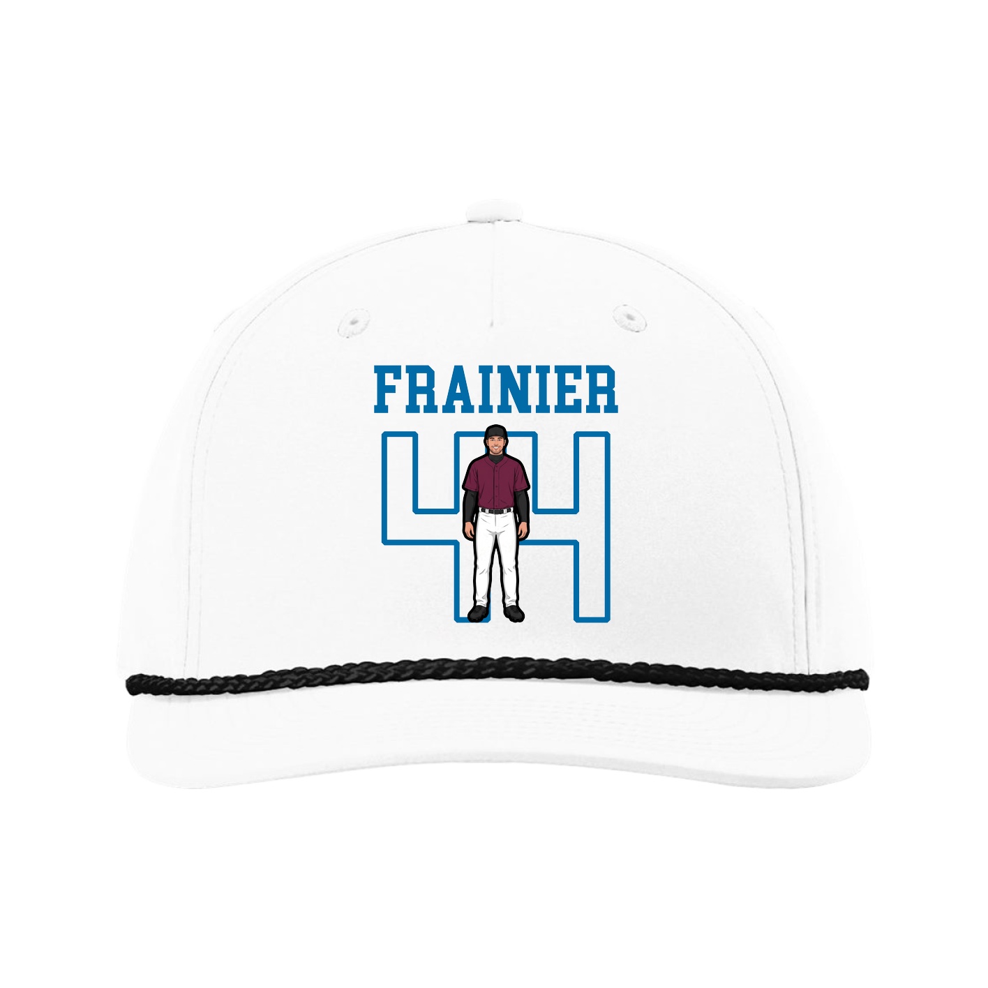 Five-Panel Classic Rope Cap — Shirsey in White