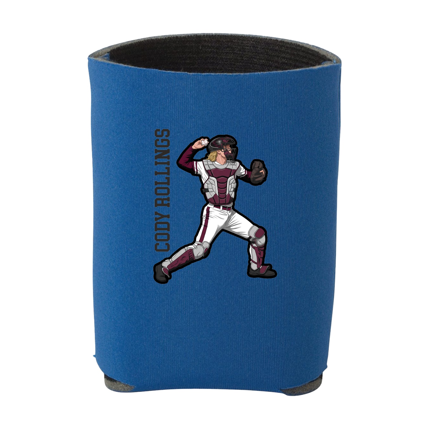 Can Holder — Name Vertical in Royal