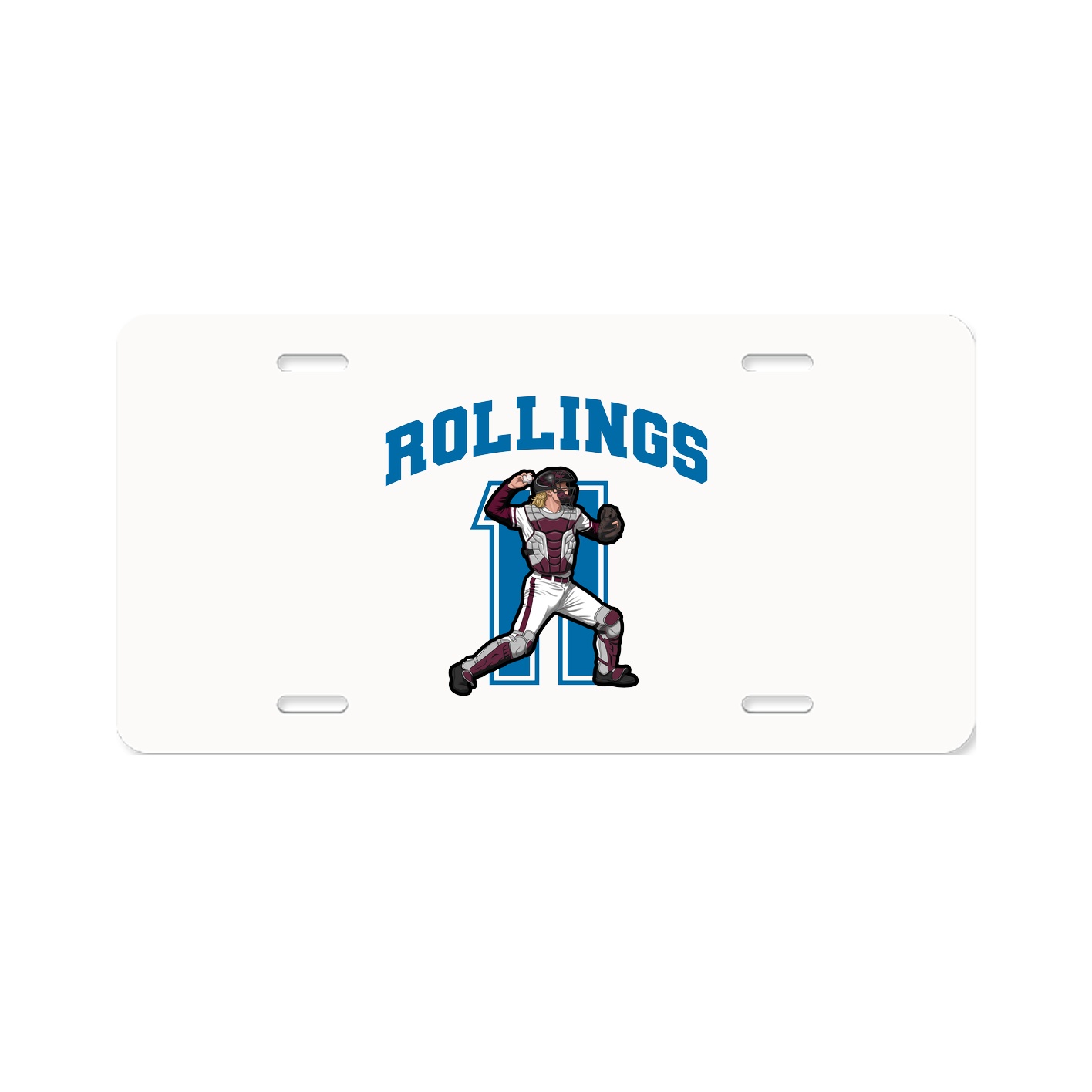 License Plate — Number in Classic