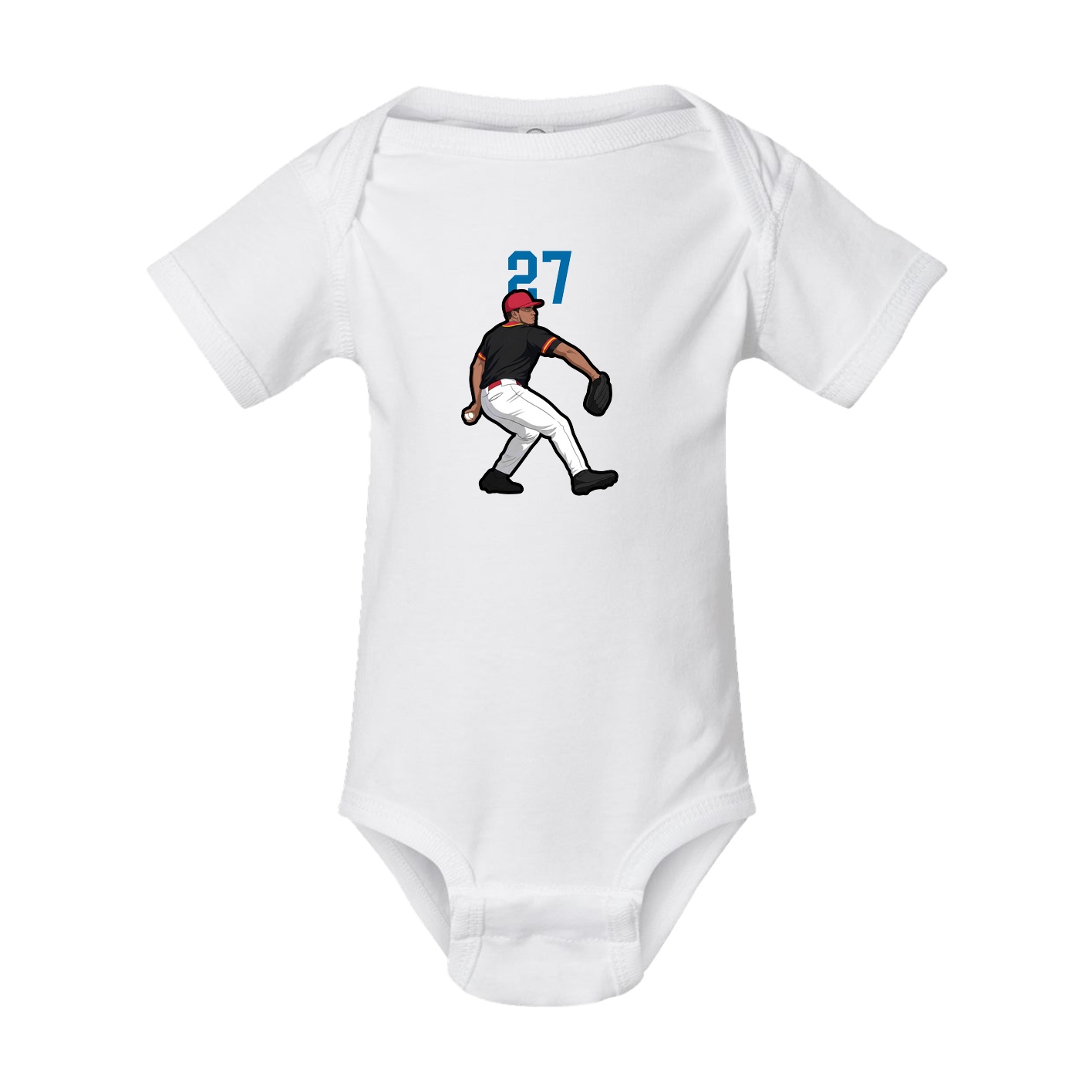 Baby Onesie — Number Top in White