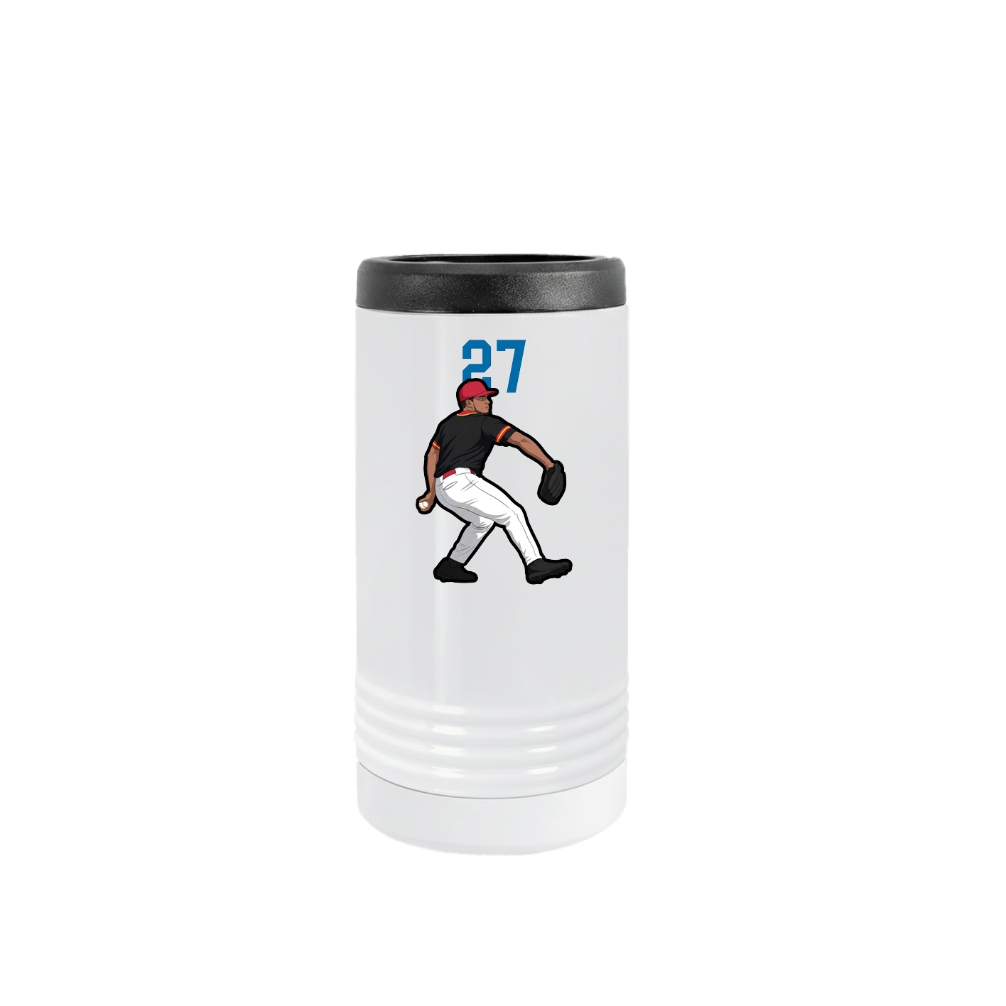 Slim Beverage Holder — Number Top in White