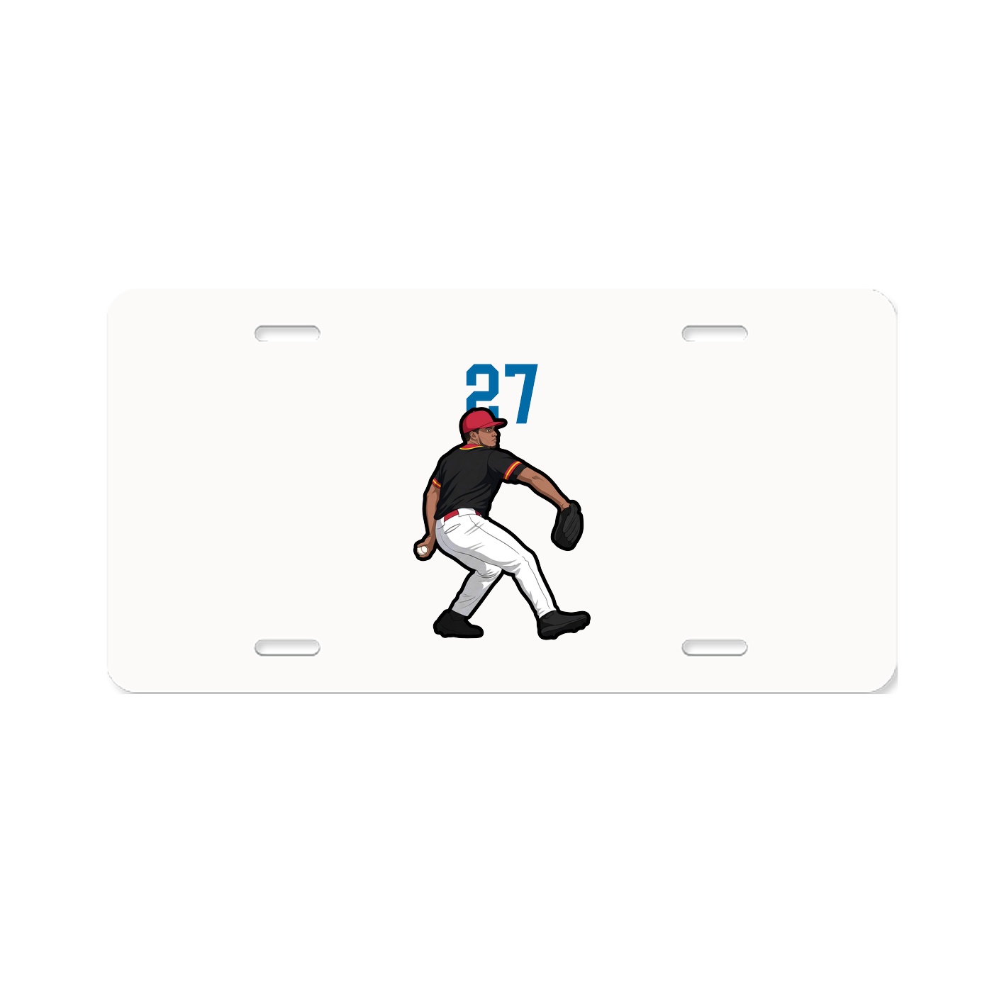 License Plate — Number Top in Classic