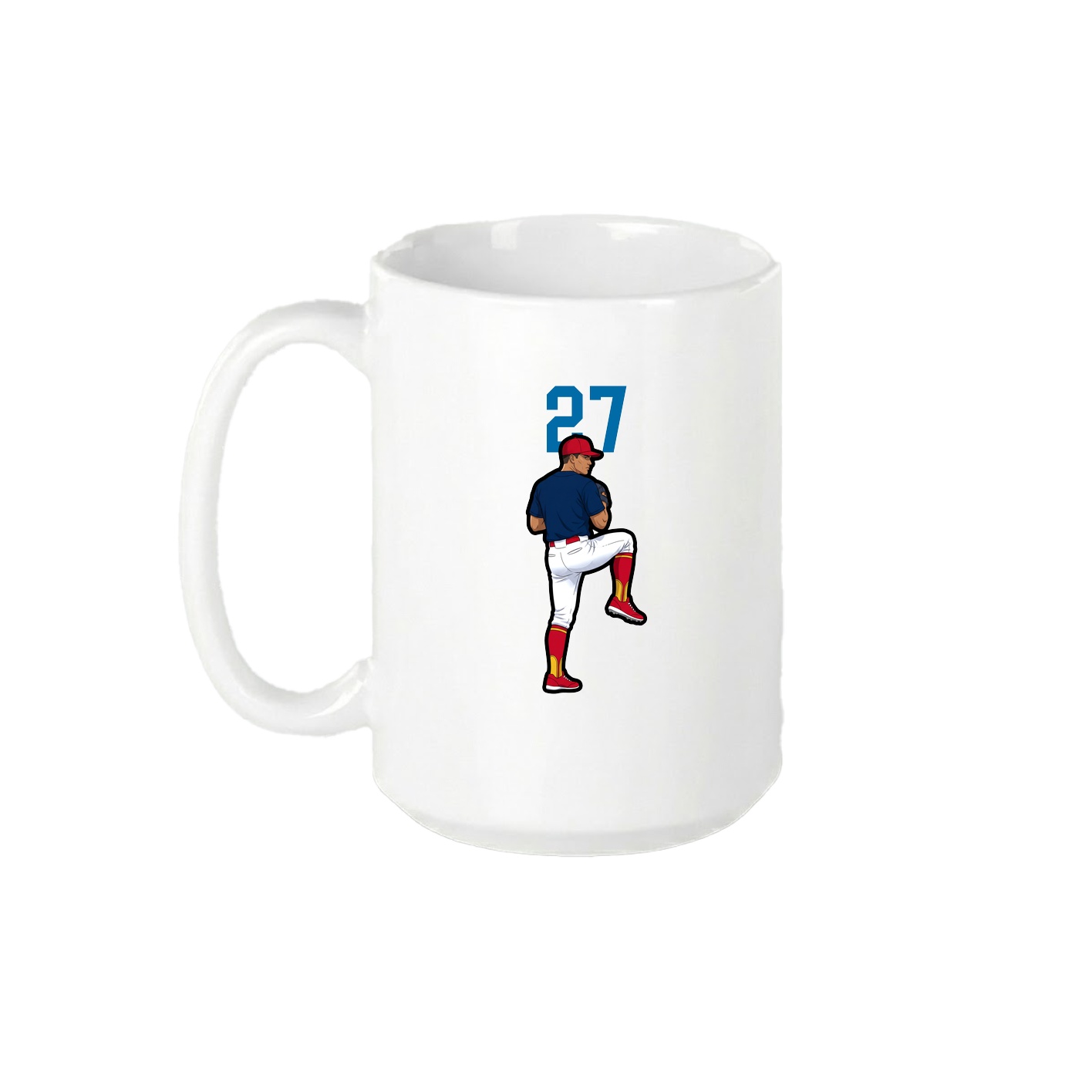 15oz Coffee Mug — Number Top in White