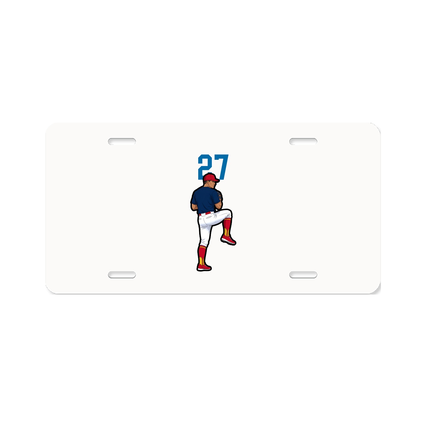 License Plate — Number Top in Classic