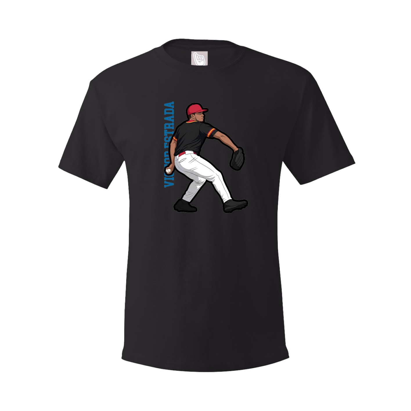 Tee — Name Vertical in Black