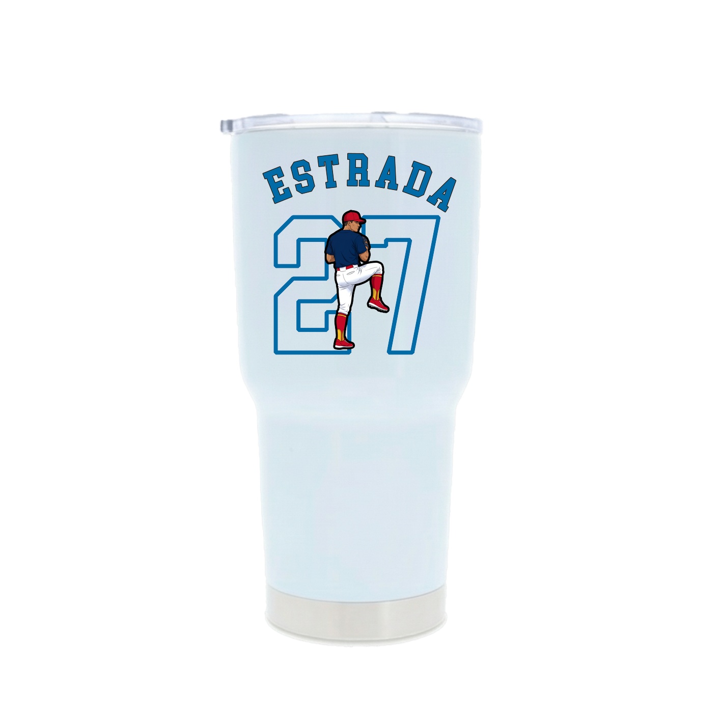 30oz Stainless Steel Tumbler — Shirsey Arch in White