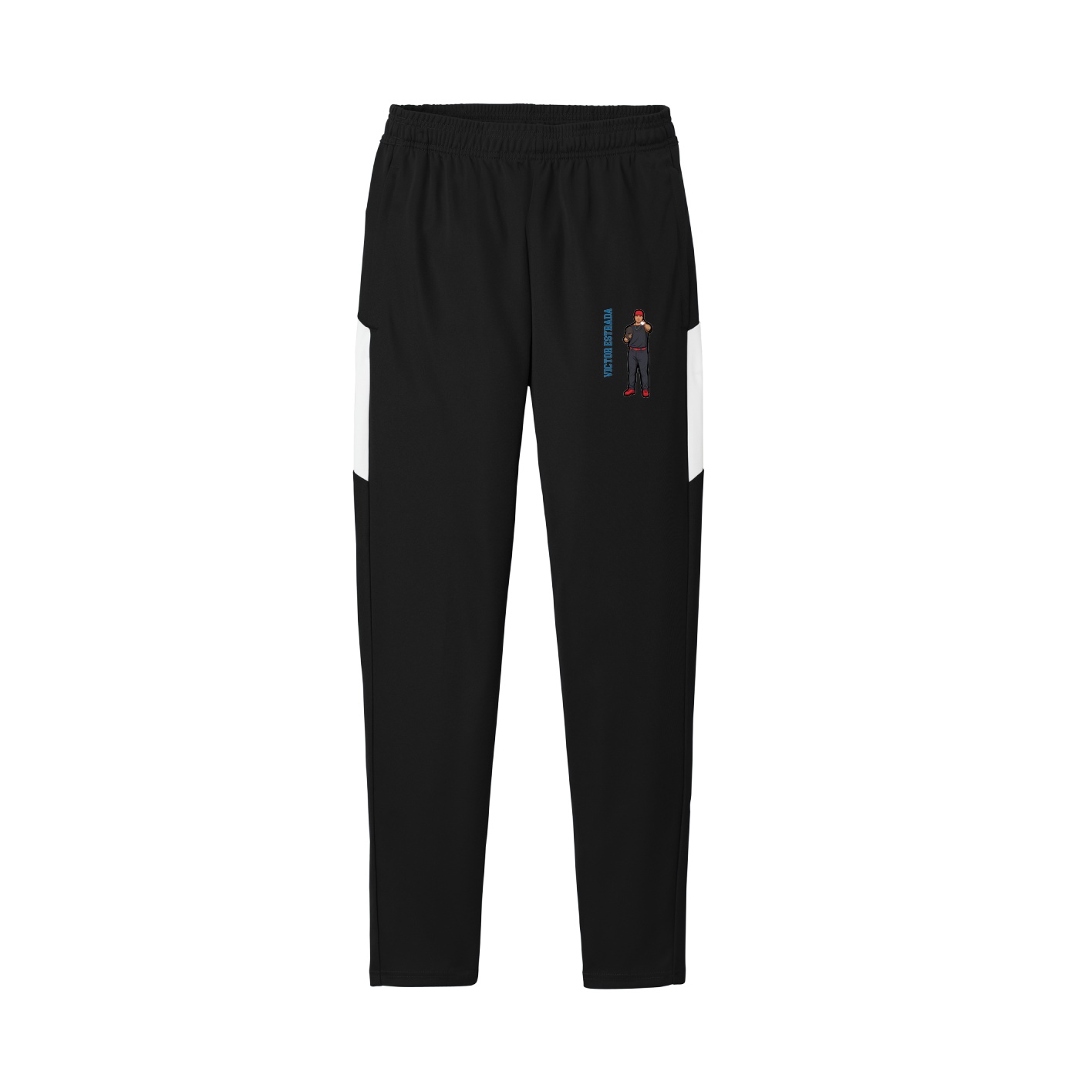 Team Travel Pant — Name Vertical in Black/White