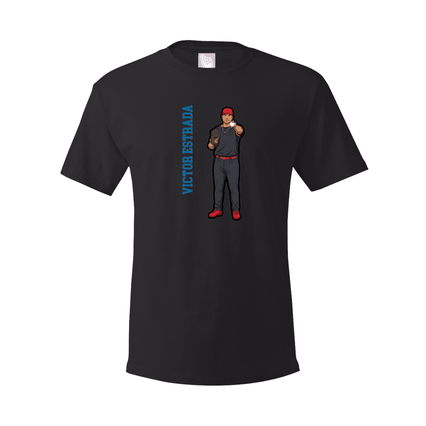 Youth Tee — Name Vertical in Black