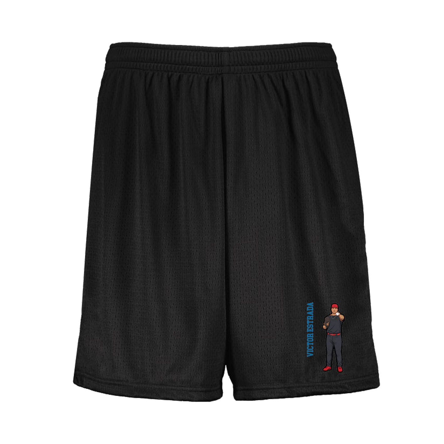Shorts — Name Vertical in Black